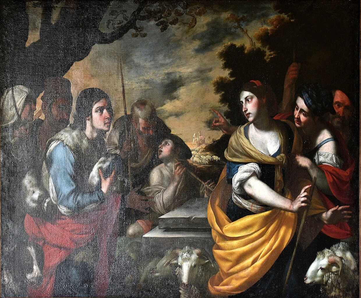 Giacobbe chiede in sposa Rachele a Labano - Certosa di san Martino, Napoli
